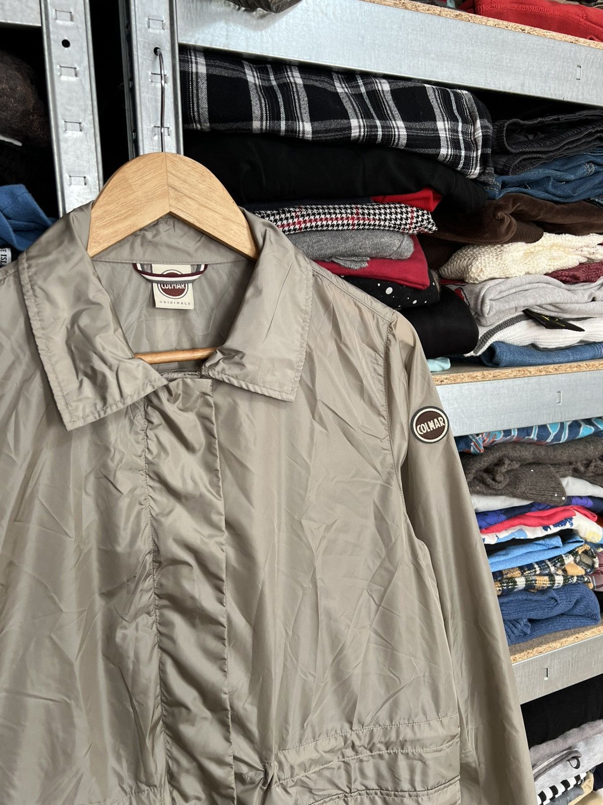 Colmar Colman Hooded Windbreaker Jacket Size 46 Nylon Zip Coat Size L / US 10 / IT 46 - 2 Thumbnail