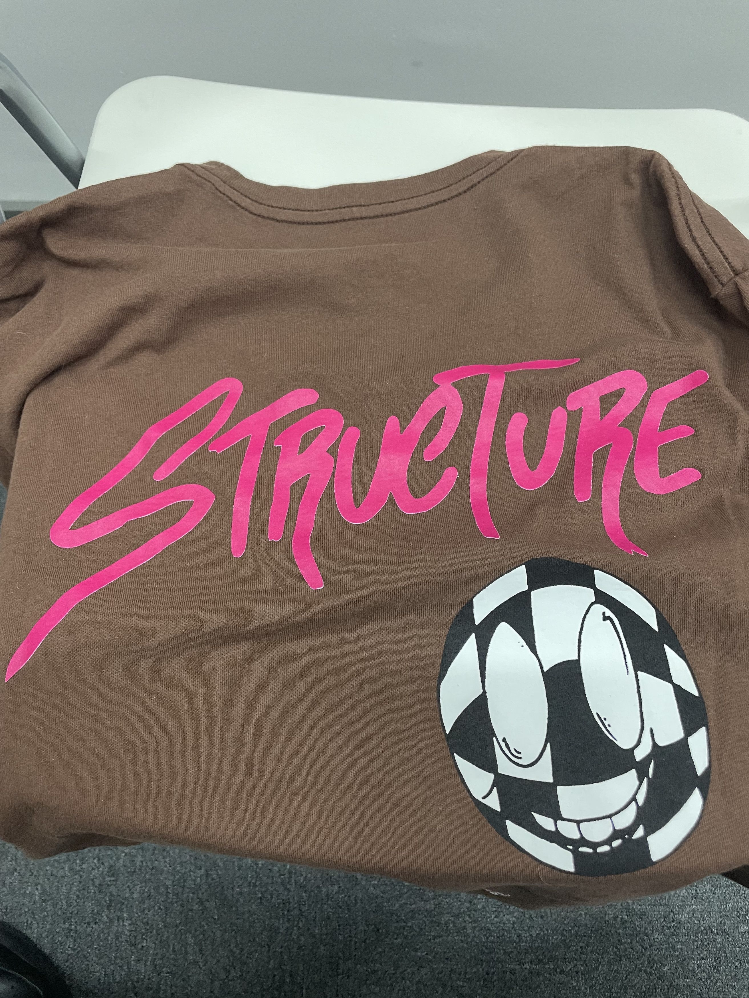 Chrome Hearts Matty Boy Brown PURRELLE Graffiti Short Sleeve