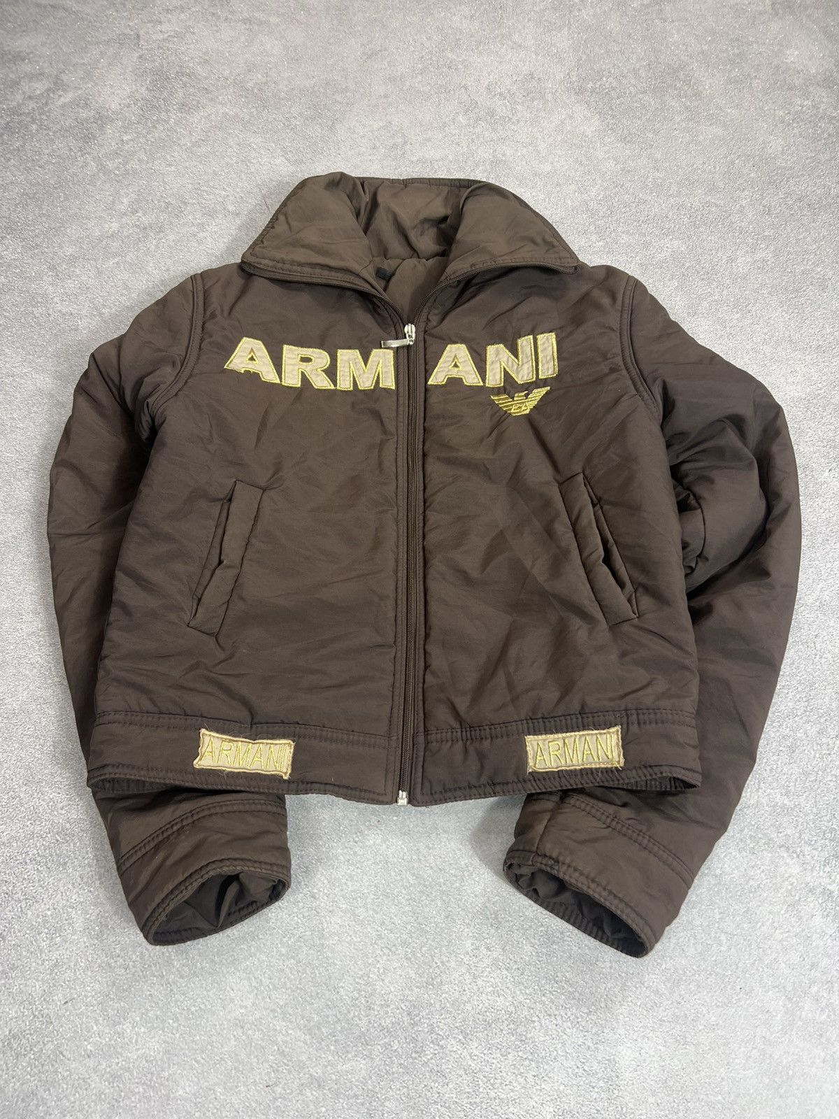 Armani Vintage Streetwear Armani Big Logo Hype Ifsixwasnine Style Size US S / EU 44-46 / 1 - 1 Thumbnail