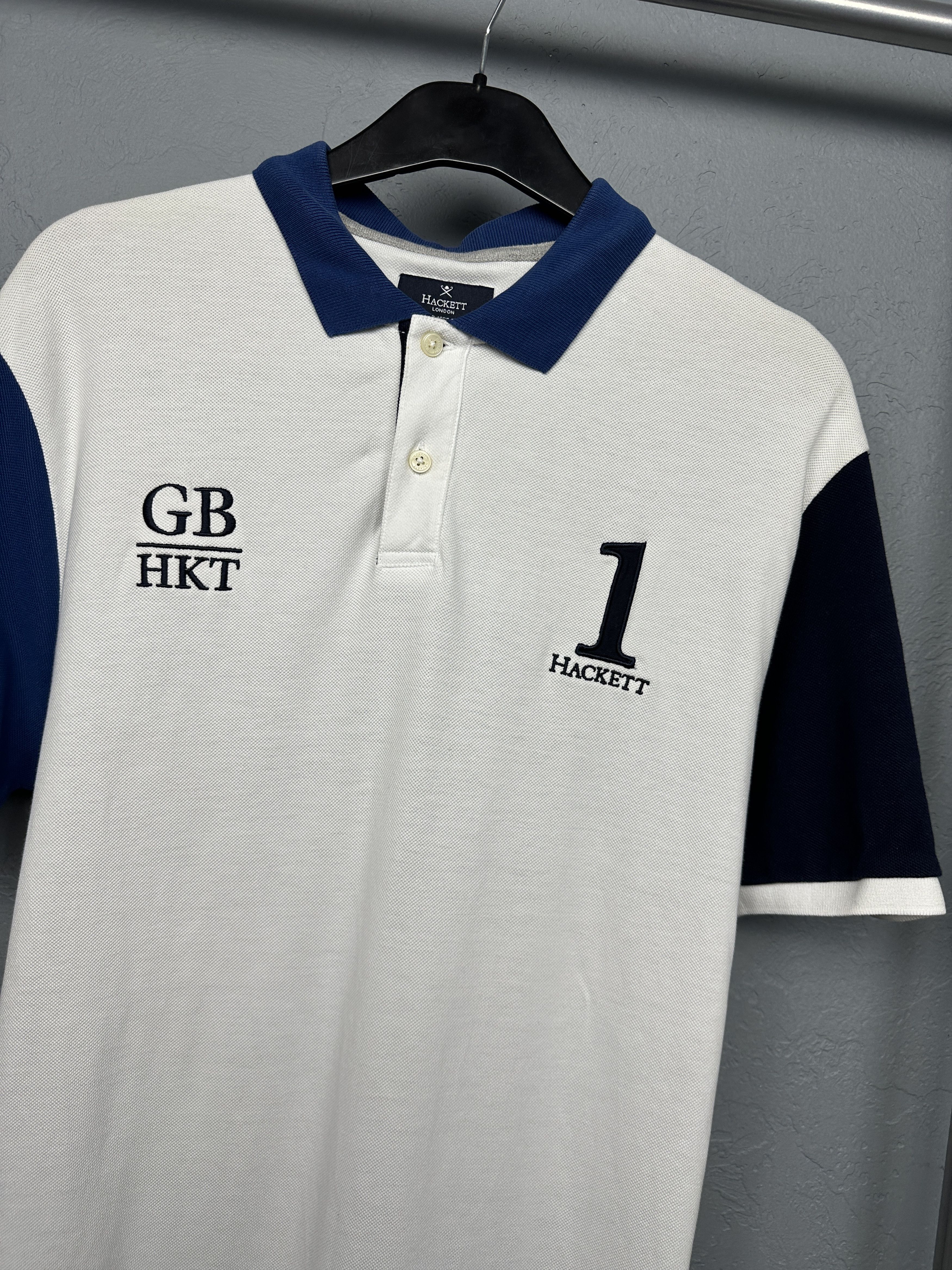 Hackett Hackett Vintage Mens Polo Shirt Size US L / EU 52-54 / 3 - 2 Thumbnail
