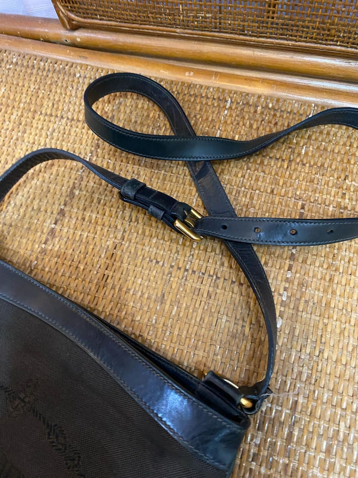 Designer × Prada × Vintage Prada Denim Crossbody Shoulder Bag Size ONE SIZE - 5 Thumbnail