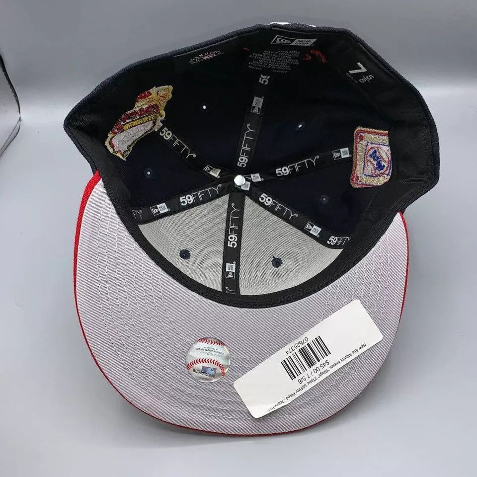 New Era Atlanta Braves Hat Men 7 5/8 Black World Series Fitted Cap Size ONE SIZE - 4 Thumbnail