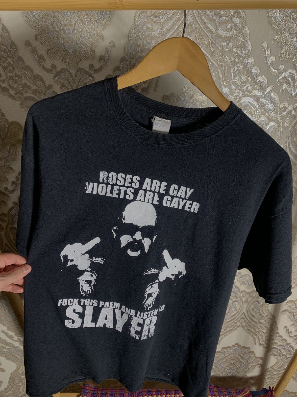 Band Tees VINTAGE HUMOR ROCK T-SHIRT SLAYER METAL PUNK RETRO Y2K 90s Size US XL / EU 56 / 4 - 2 Thumbnail