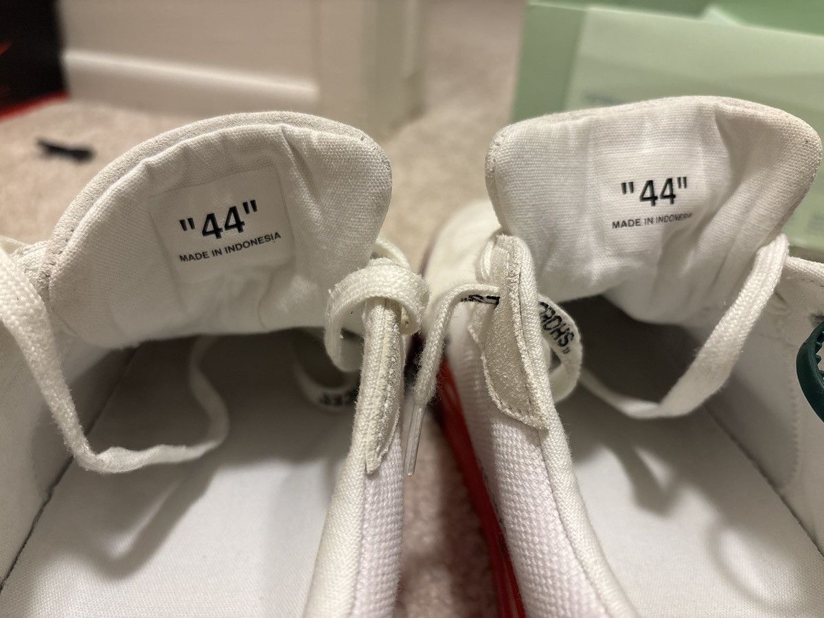 Off-White Off white vulcanized sneaker burgundy Size US 11 / EU 44 - 9 Thumbnail