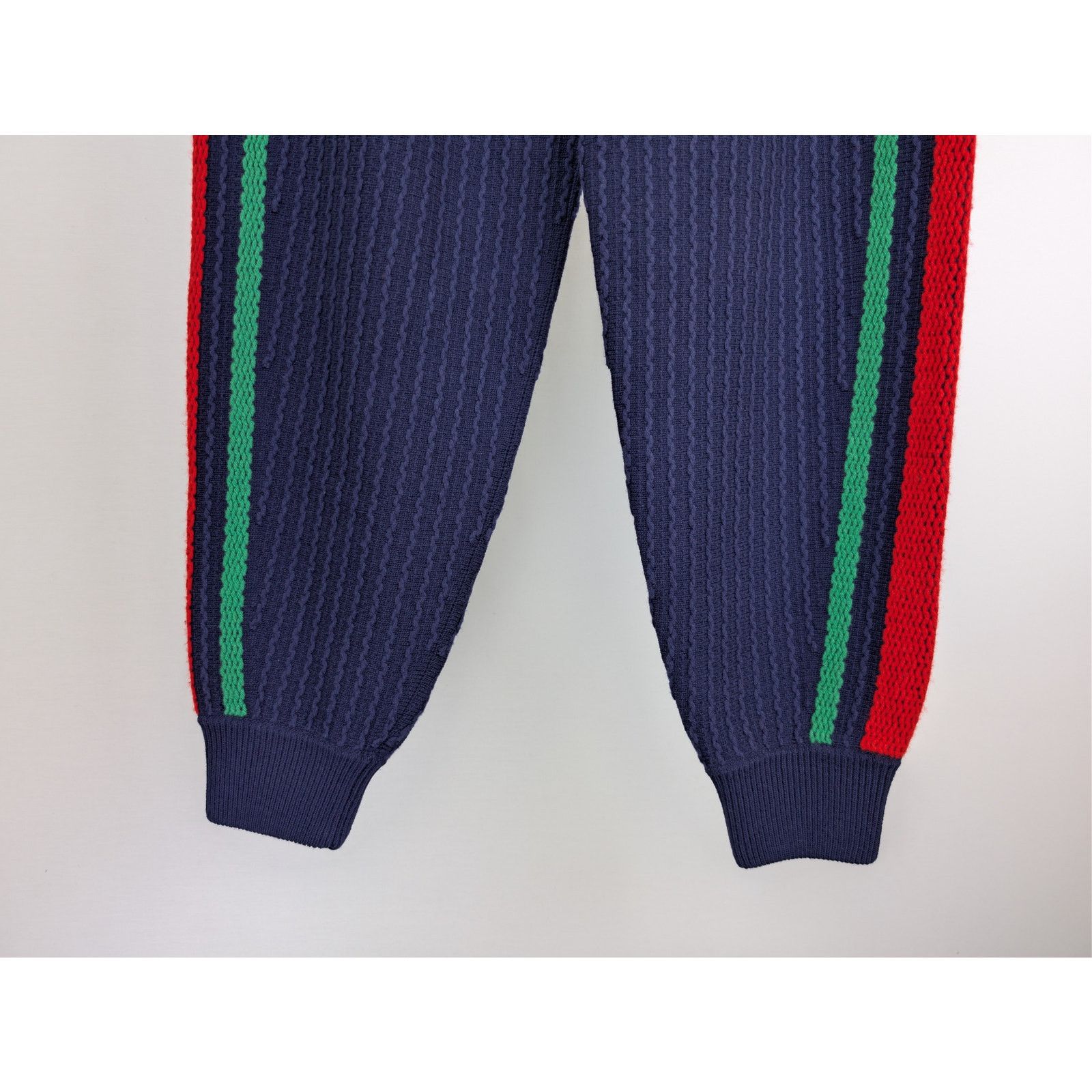 Gucci o1rshd1 Sweatpants Knitwear Pants With Web in Navy Blue Size US 36 / EU 52 - 4 Thumbnail