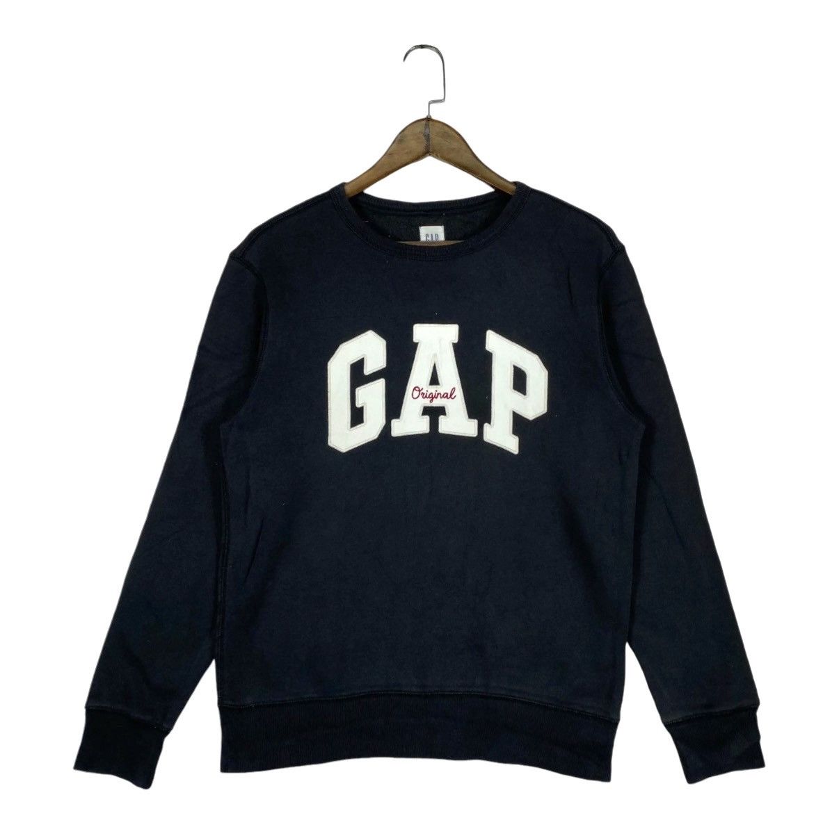 Gap GAP Navy Crewneck Sweatshirt with White Logo new sweater new Size US XL / EU 56 / 4 - 1 Thumbnail