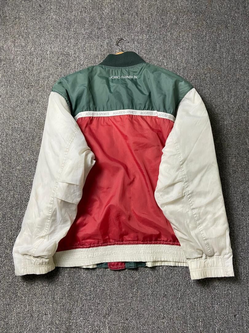 Japanese Brand Agress Sports Brand Color Block Bomber Style Jacket (183) Size US M / EU 48-50 / 2 - 2 Thumbnail