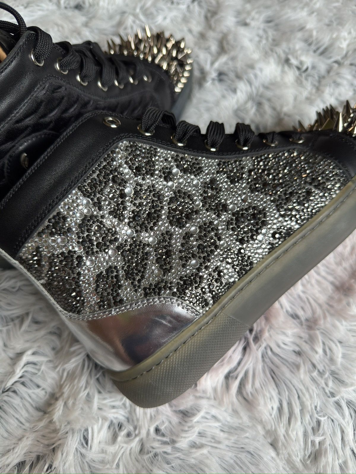 Christian Louboutin Christian Louboutin Leopard Pattern Strass Spikes Size US 8.5 / EU 41-42 - 3 Thumbnail