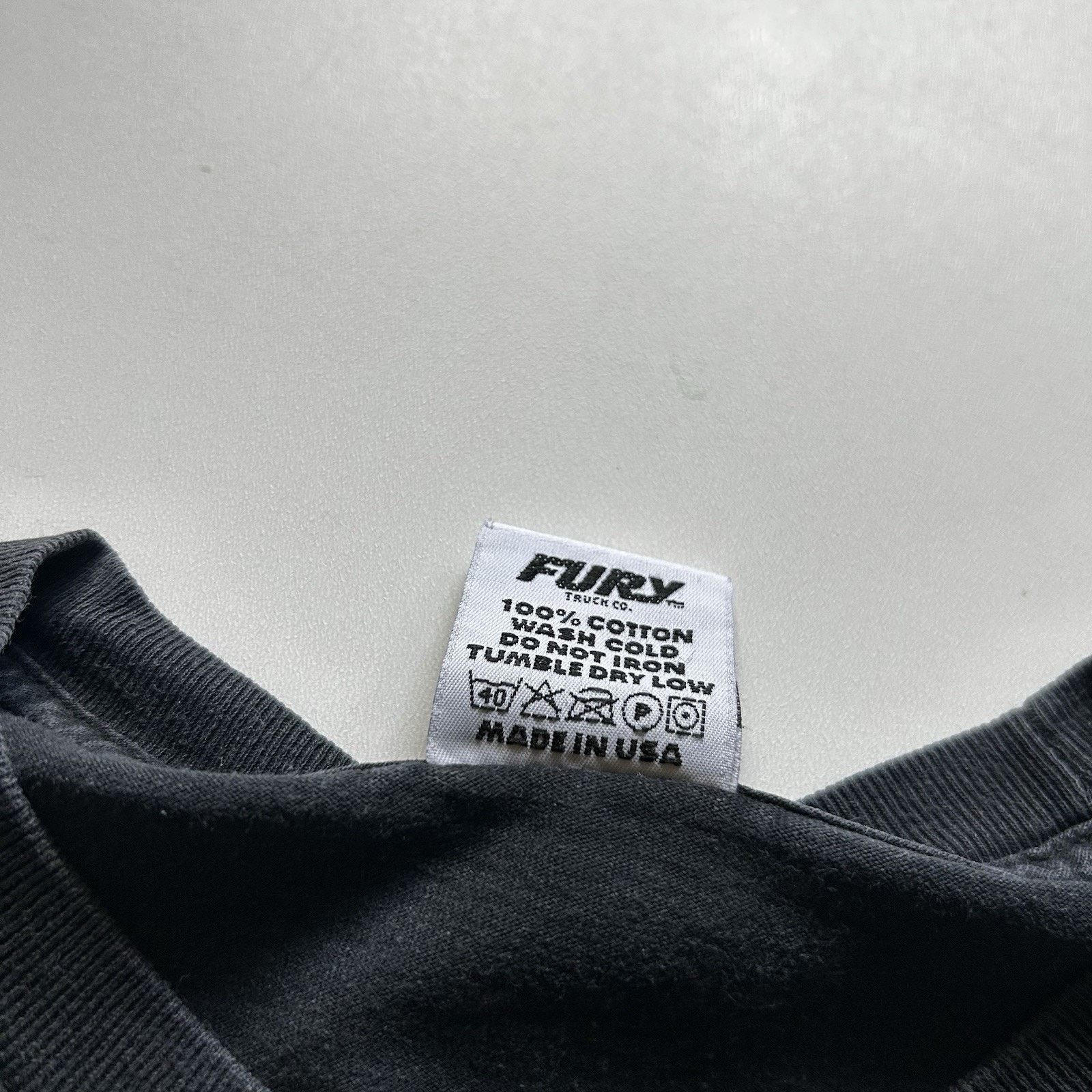 Vintage Fury Trucks T Shirt Large 90s Skateboard USA Faded