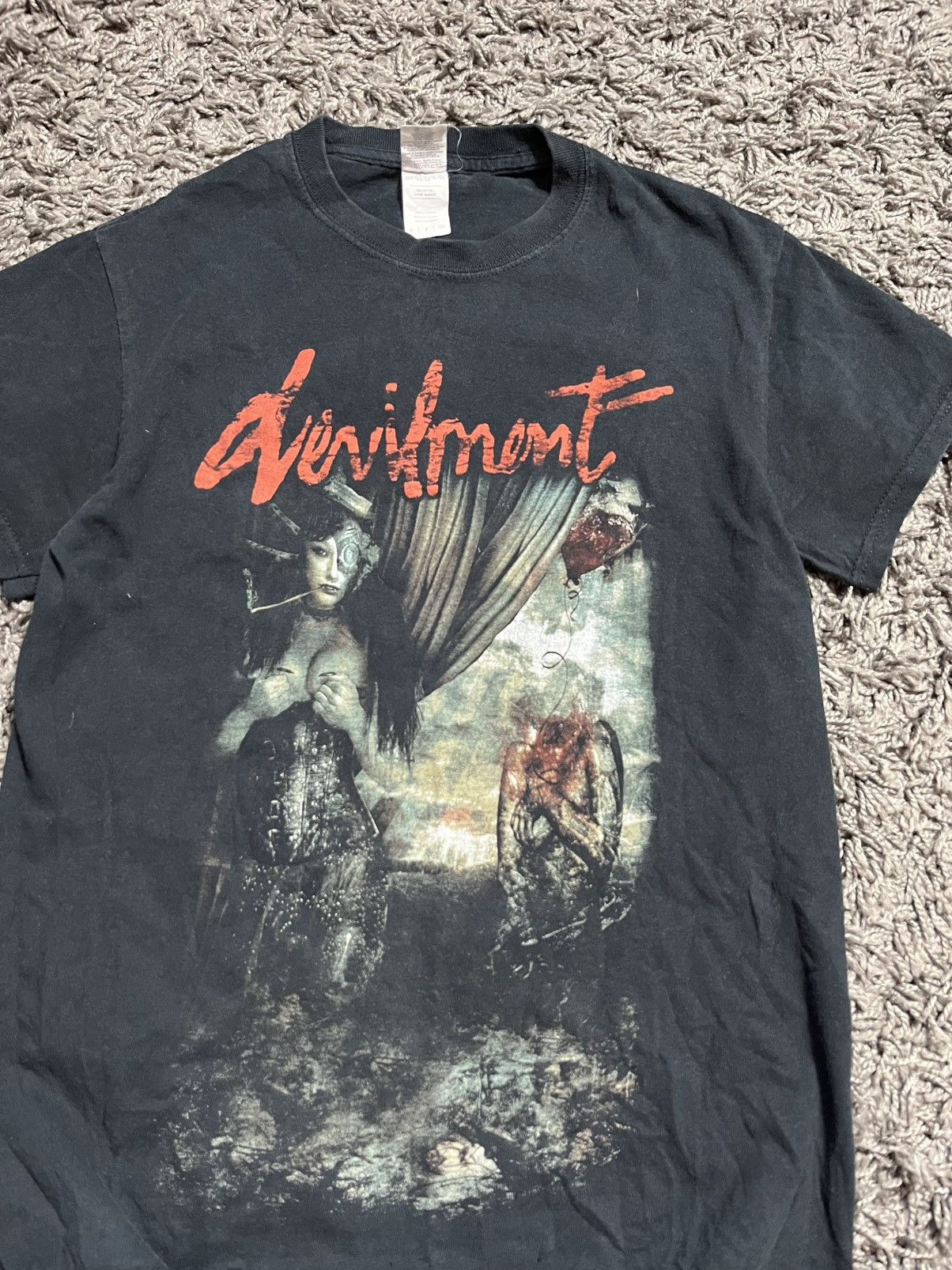 Band Tees DEVILMENT ROCK Y2K BAND TEE GOTH EMO PUNK ROCK T-SHIRT Size US S / EU 44-46 / 1 - 2 Thumbnail