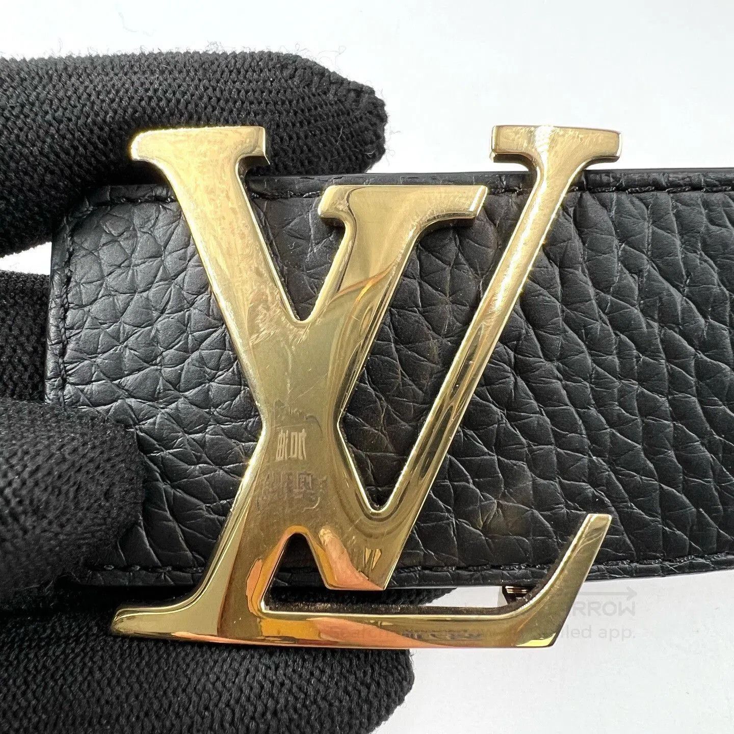 Louis Vuitton Louis Vuitton Men's Black Belt. Size ONE SIZE - 3 Thumbnail