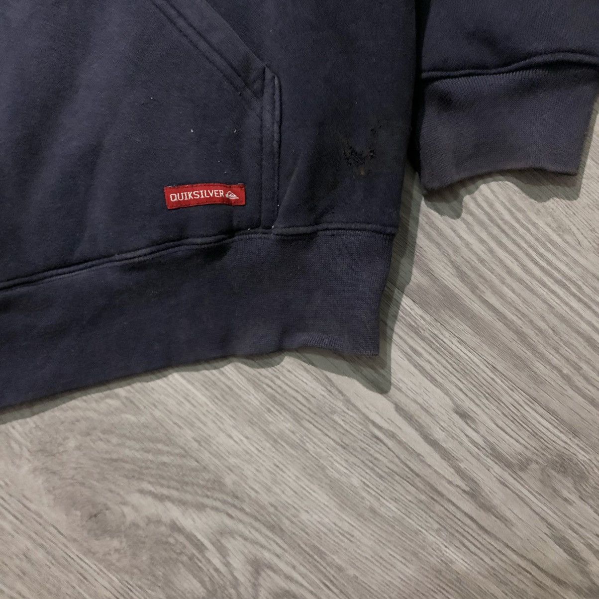 Quiksilver 2000s Quiksilver Boardriding Big Logo Ziphoodie Navy Size US XL / EU 56 / 4 - 10 Thumbnail