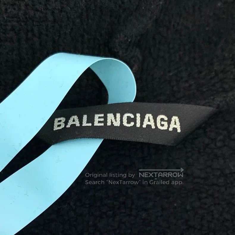 Balenciaga Balenciaga Black Church Lettering Printed Cotton Hooded Dr Size US M / EU 48-50 / 2 - 6 Thumbnail
