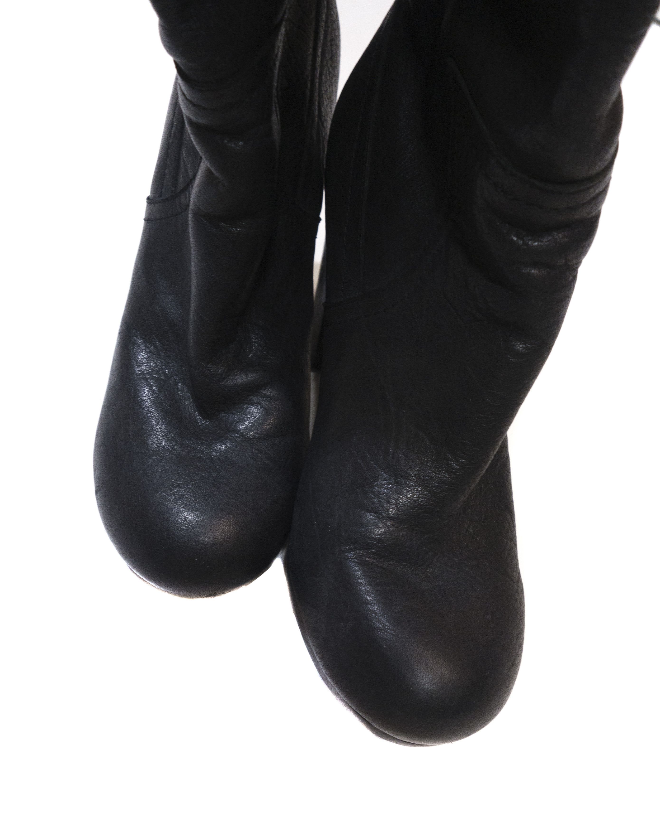 Chloe 00S Leather Insulated High Heeled Boots Vintage Size US 7 / IT 37 - 7 Thumbnail