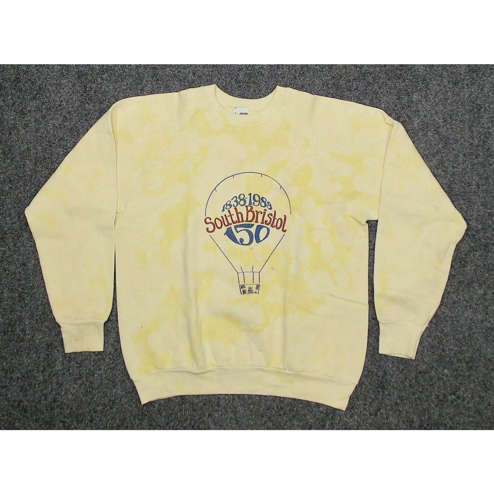 Fruit Of The Loom VTG 80s Fruit of the Loom 50/50 Tie Dye Balloon Raglan M/L Size L / US 10 / IT 46 - 3 Thumbnail