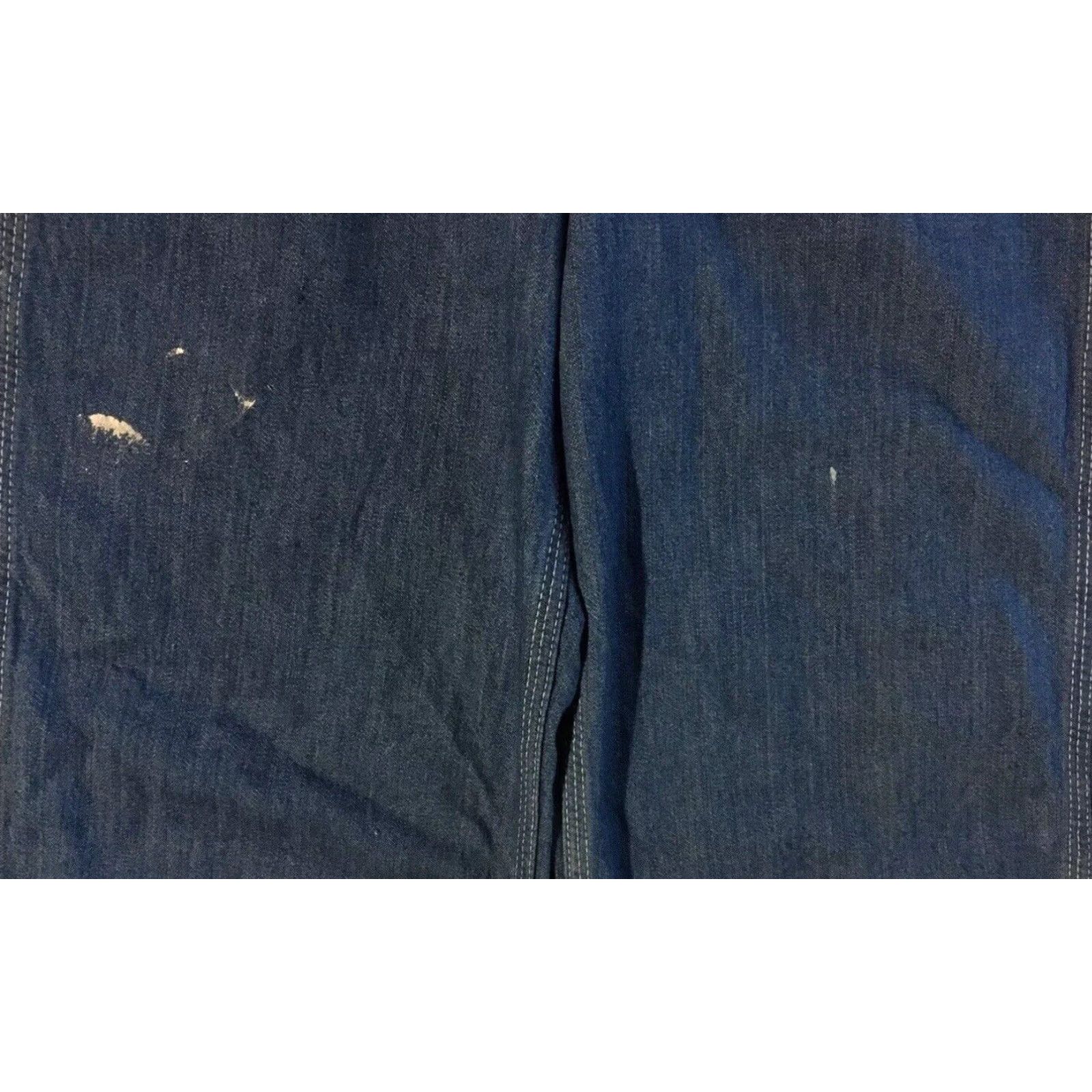 Lee Vtg 70s Lee Faded Distress Denim Overalls 27 USA Biker Punk Grunge Trucker 80s Denim Overalls Men 27 Blue USA Engineered for Workwear Style: Overalls Size US 27 - 5 Thumbnail