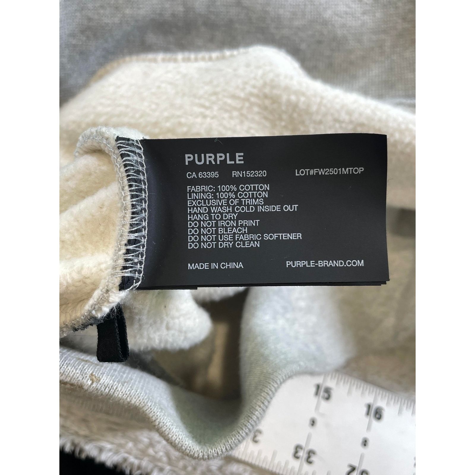 Purple Brand Purple Brand Embroidered Splatter Crystal Chest Logo Hoodie Size US M / EU 48-50 / 2 - 6 Thumbnail