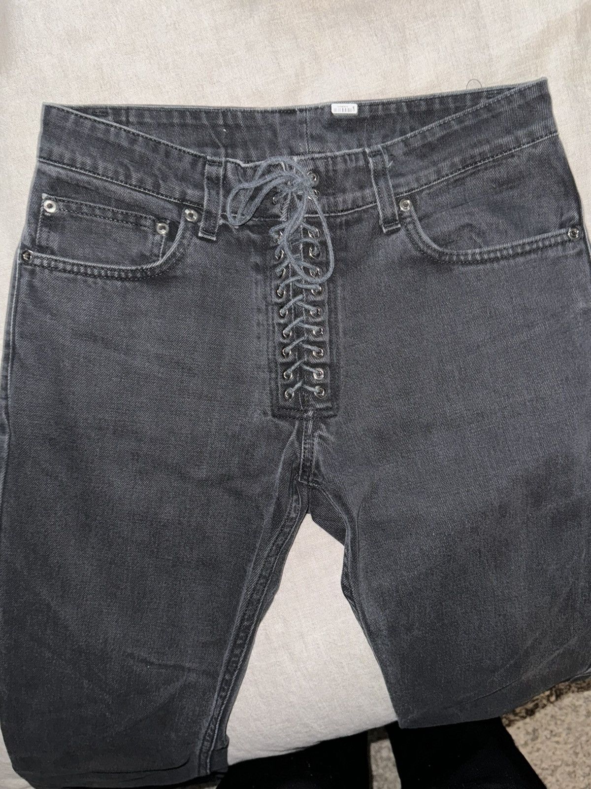 Ludovic De Saint Sernin Ludovic de Saint Sernin Lace-Up Denim Size US 28 / EU 44 - 3 Thumbnail