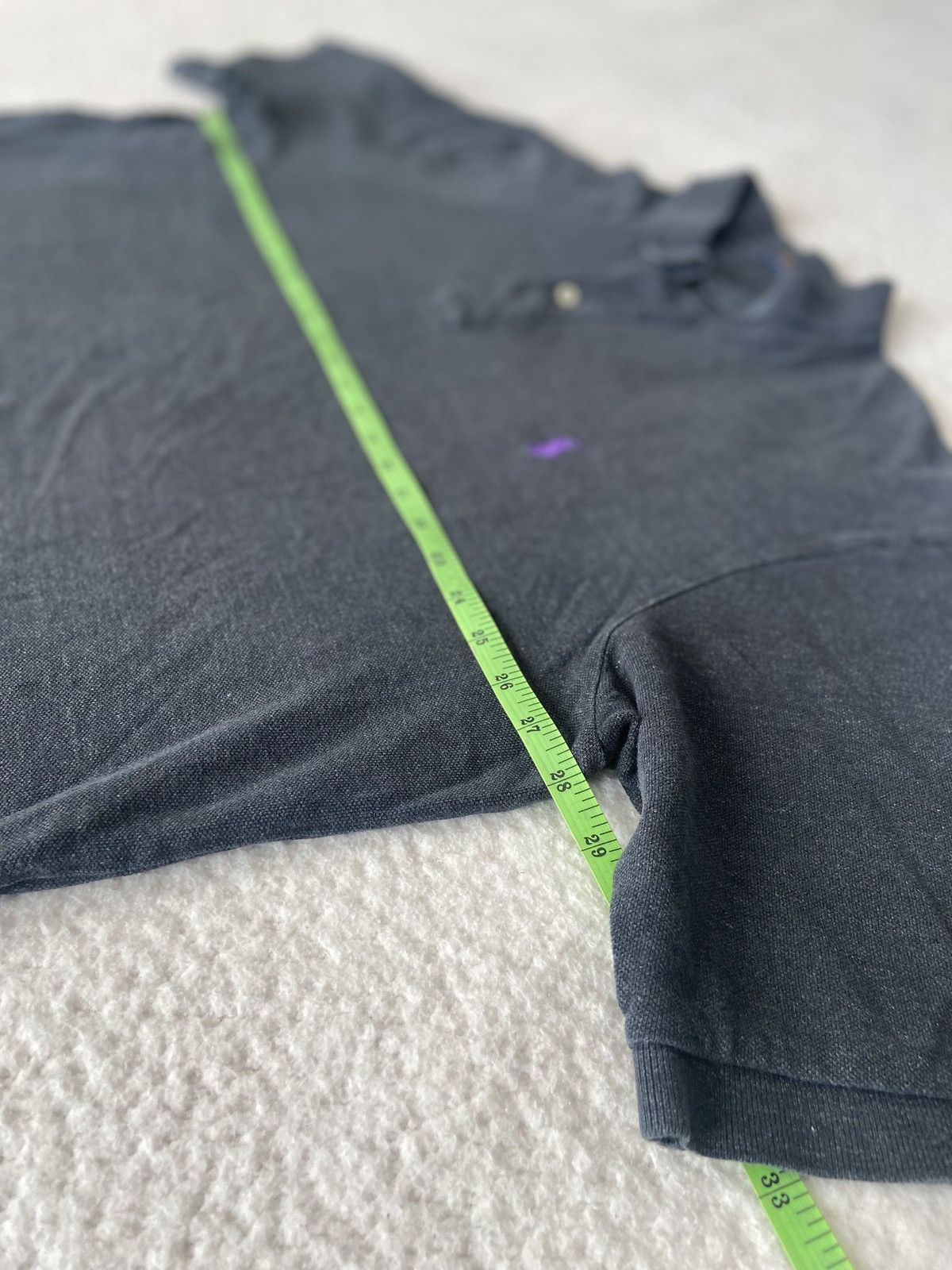 Designer × Polo Ralph Lauren POLO RALPH LAUREN Classic Fit Mesh Polo Black Marl XXL Tall Size US XXL / EU 58 / 5 - 9 Thumbnail