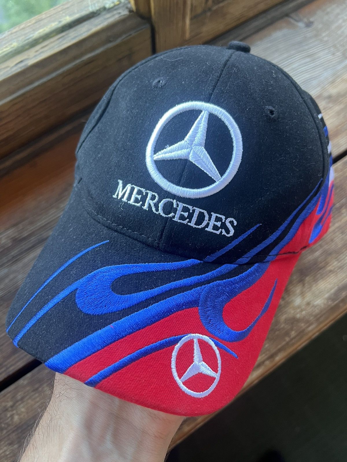 Vintage Vintage Mercedes Benz Racing Trucks Trucker Hat Y2K Size ONE SIZE - 3 Thumbnail