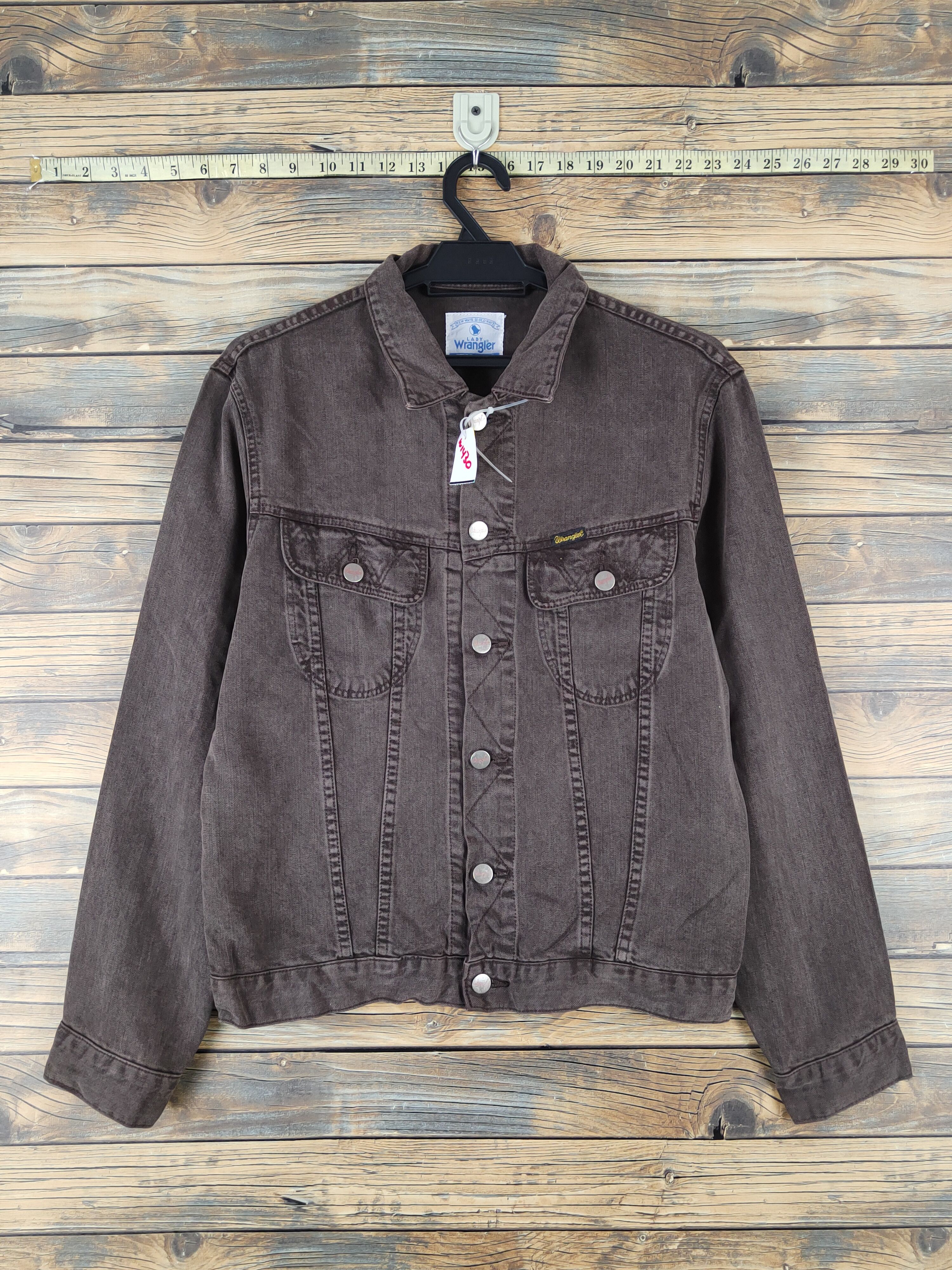 Japanese Brand Wrangler vintage Dark Brown Jackets #W1430 Size M / US 6-8 / IT 42-44 - 1 Thumbnail