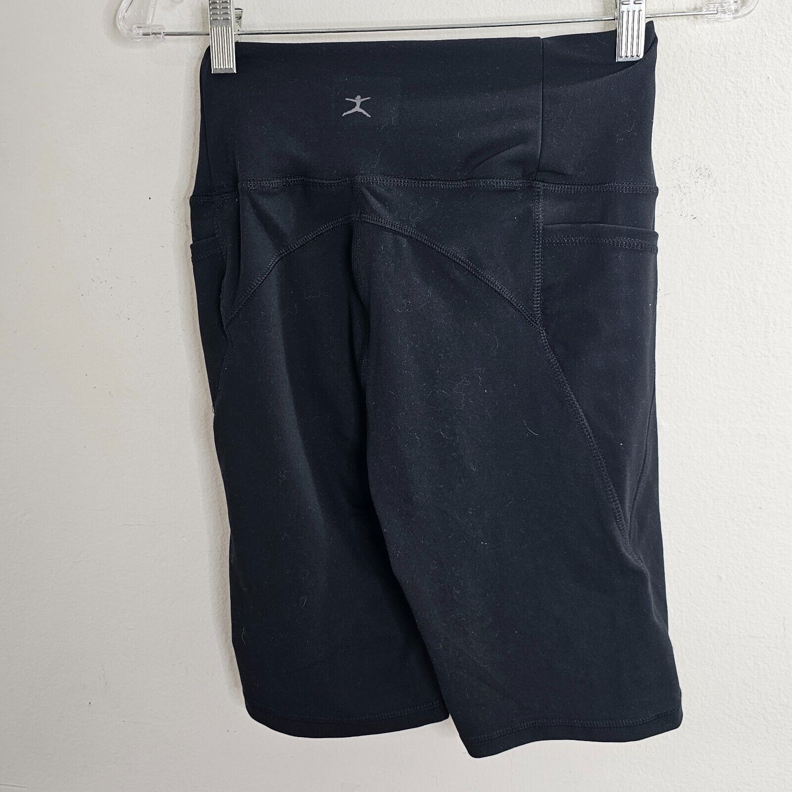 Other Danskin Black Bike Shorts Side Pocket High Rise Contour Seam Size 26" / US 2 / IT 38 - 1 Thumbnail