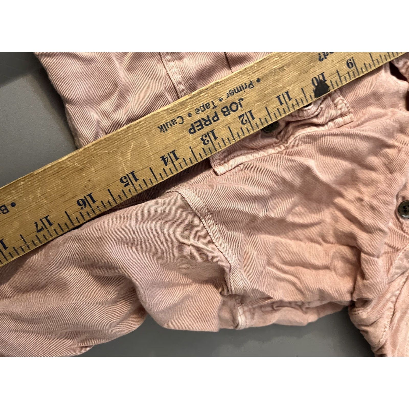 Vintage VINTAGE Womens American Eagle Pink Boyfriend Fit Shirt Button Up Long Sleeve Viscose XS Size XS / US 0-2 / IT 36-38 - 6 Thumbnail
