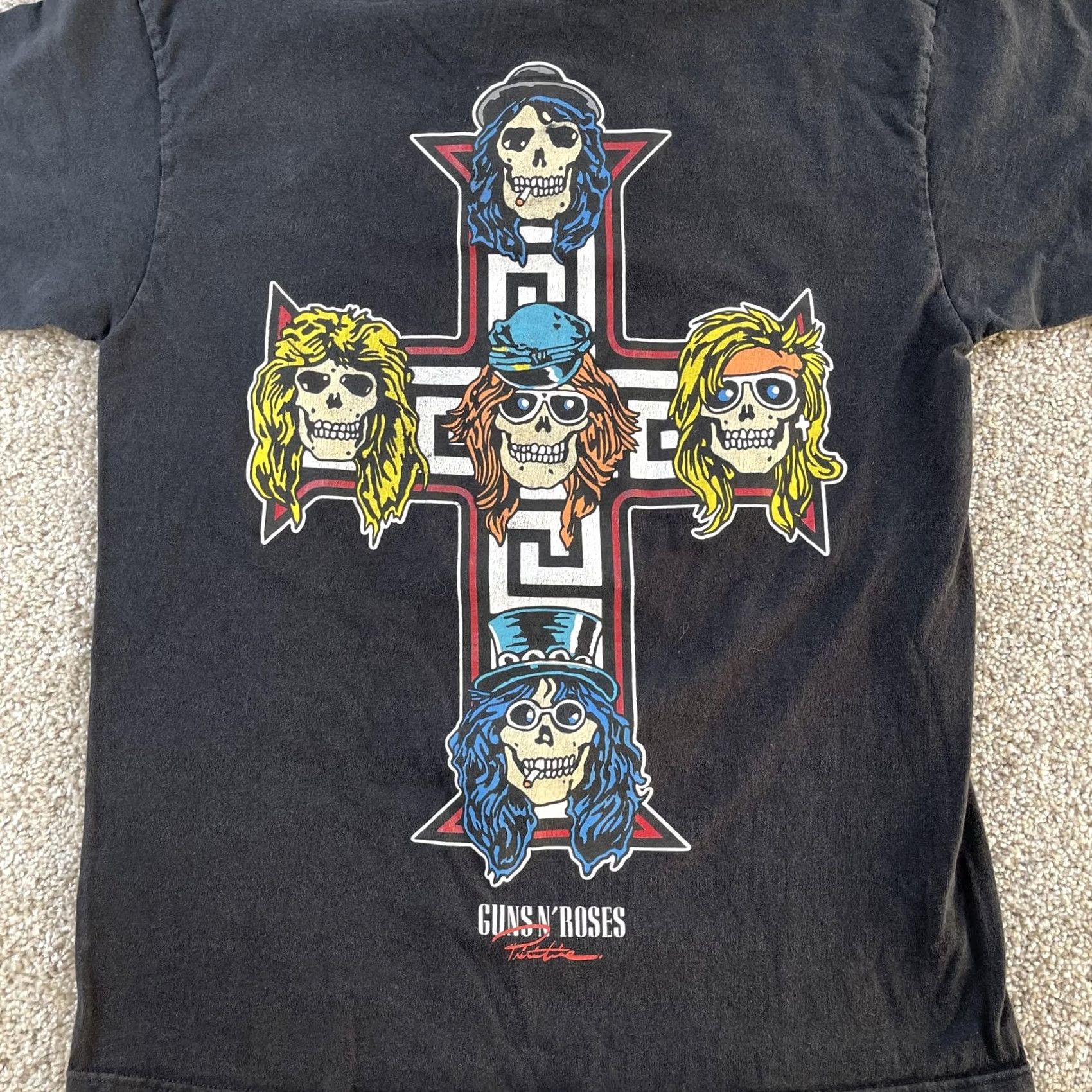Primitive Guns N' Roses Primitive Shirt Mens M Black Crew Neck T-Shirt Short Sleeve Graphic Print Cross Skull Band Tee Size US M / EU 48-50 / 2 - 2 Thumbnail