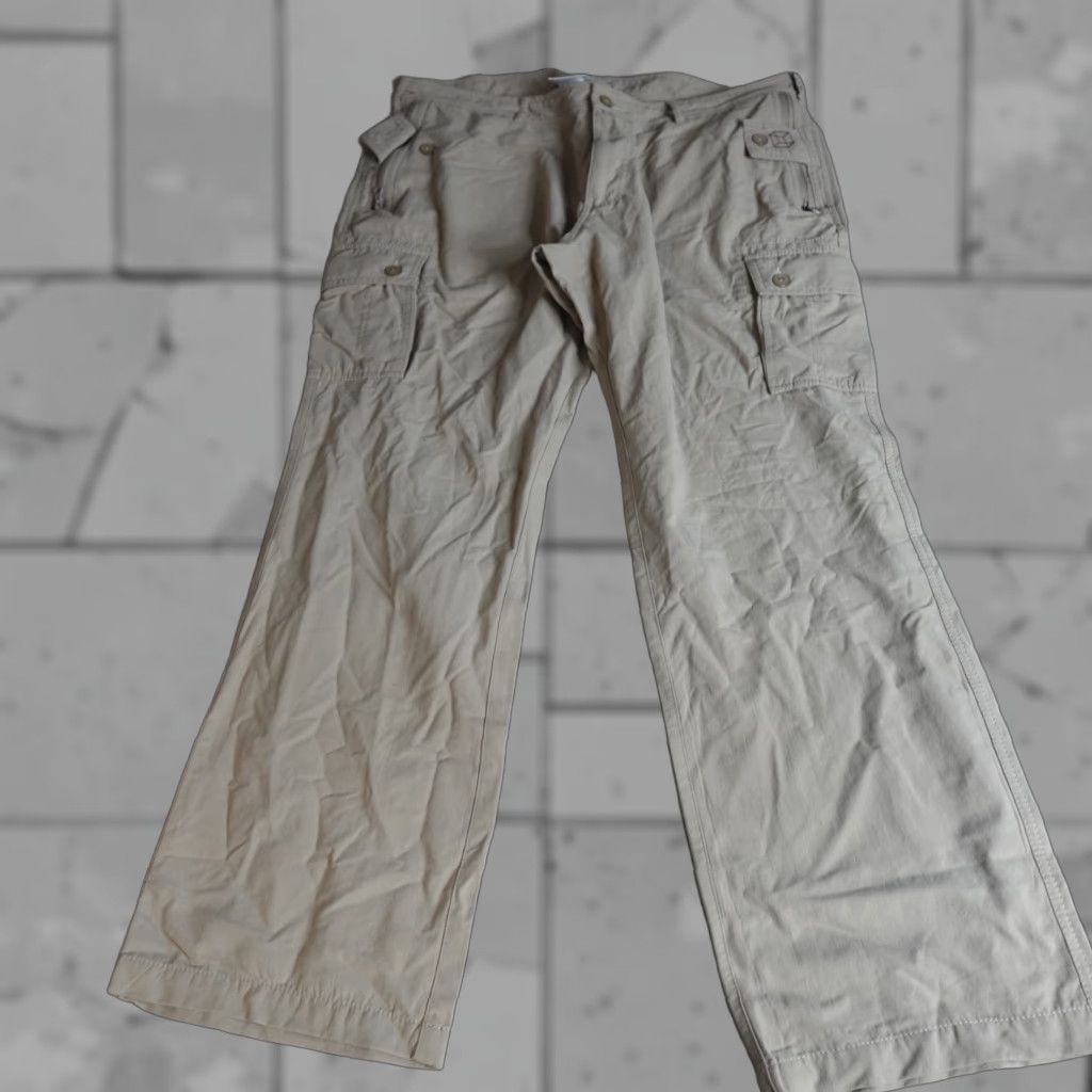Vintage Clothing Arts Pants 38 x 30 Beige Nylon Cargo P^Cubed Pick Pocket Proof Cargo Pocket Regular Men Pants Butt Inseam 30 in Inseam 29–31 in Size US 38 / EU 54 - 1 Thumbnail