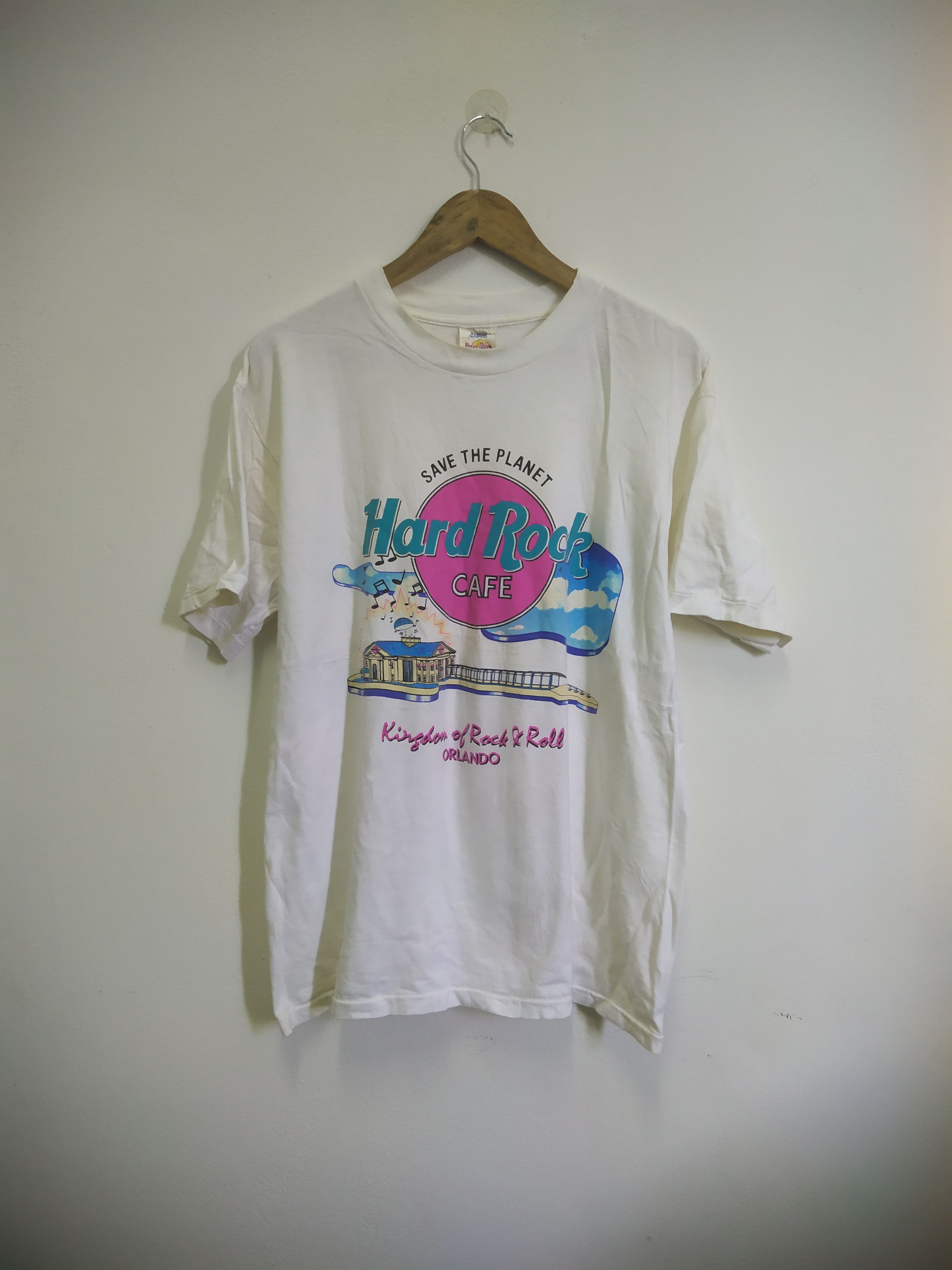 Vintage Hard Rock Cafe Kingdom of Rock & Roll Orlando Size US XL / EU 56 / 4 - 1 Thumbnail