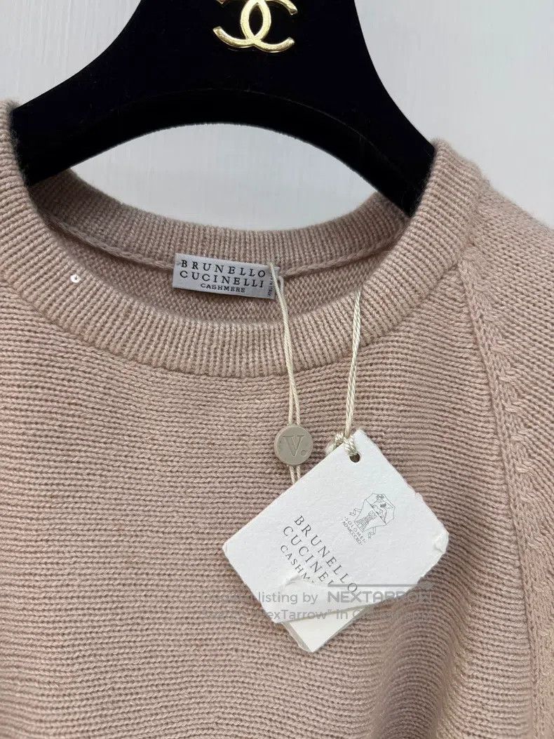 Brunello Cucinelli Sequined Cashmere Knitwear Sweater