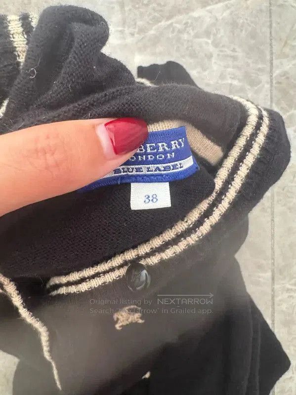 Burberry Burberry Black Wool Blend Long Cardigan. Size M / US 6-8 / IT 42-44 - 9 Thumbnail