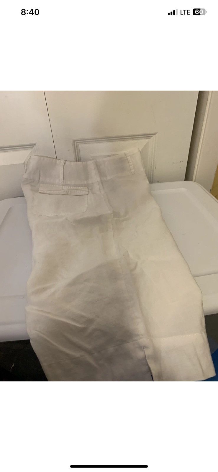 Other Allison Taylor Womens Sz 4 Shorts Capris Linen White Size 27" / US 4 / IT 40 - 7 Thumbnail