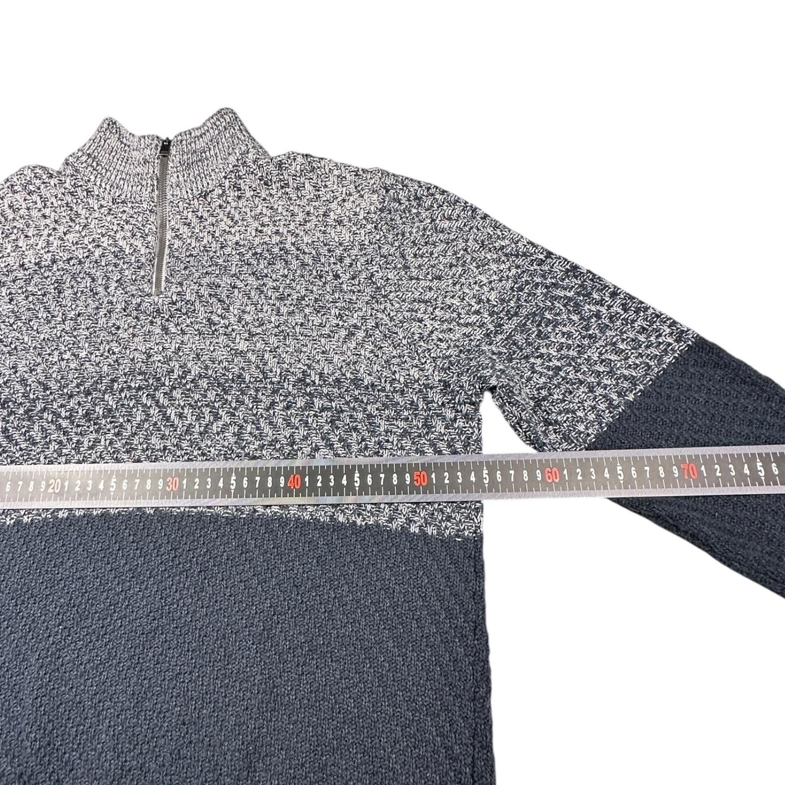 Tultex Tu Man 1/4 Zip Jumper Men's UK Size M Turtle Neck Size ONE SIZE - 8 Thumbnail
