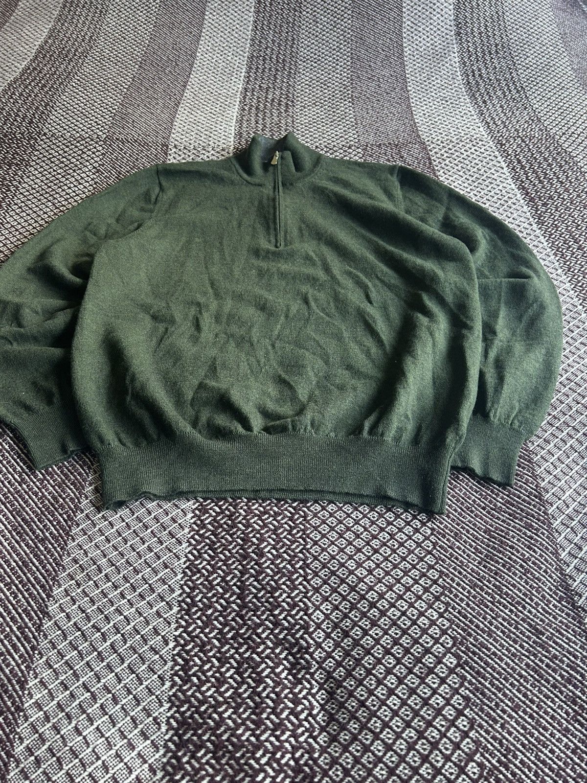 Gran Sasso Gran Sasso 1/4 Sweater Luxury Type 100% Wool Premium Size M Size US M / EU 48-50 / 2 - 4 Thumbnail