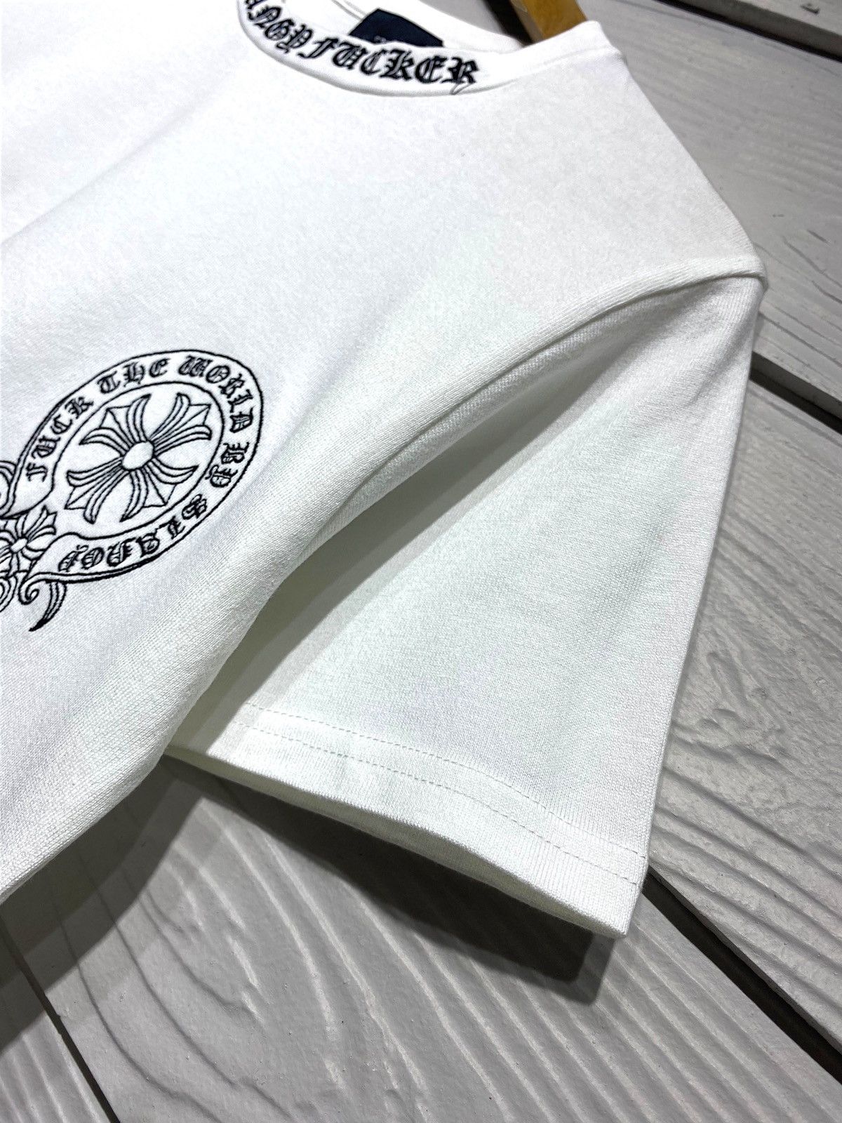 Japanese Brand Japan SLANGY Fucker Chrome Heart Malibu Cross Parody Tee Size US M / EU 48-50 / 2 - 6 Thumbnail