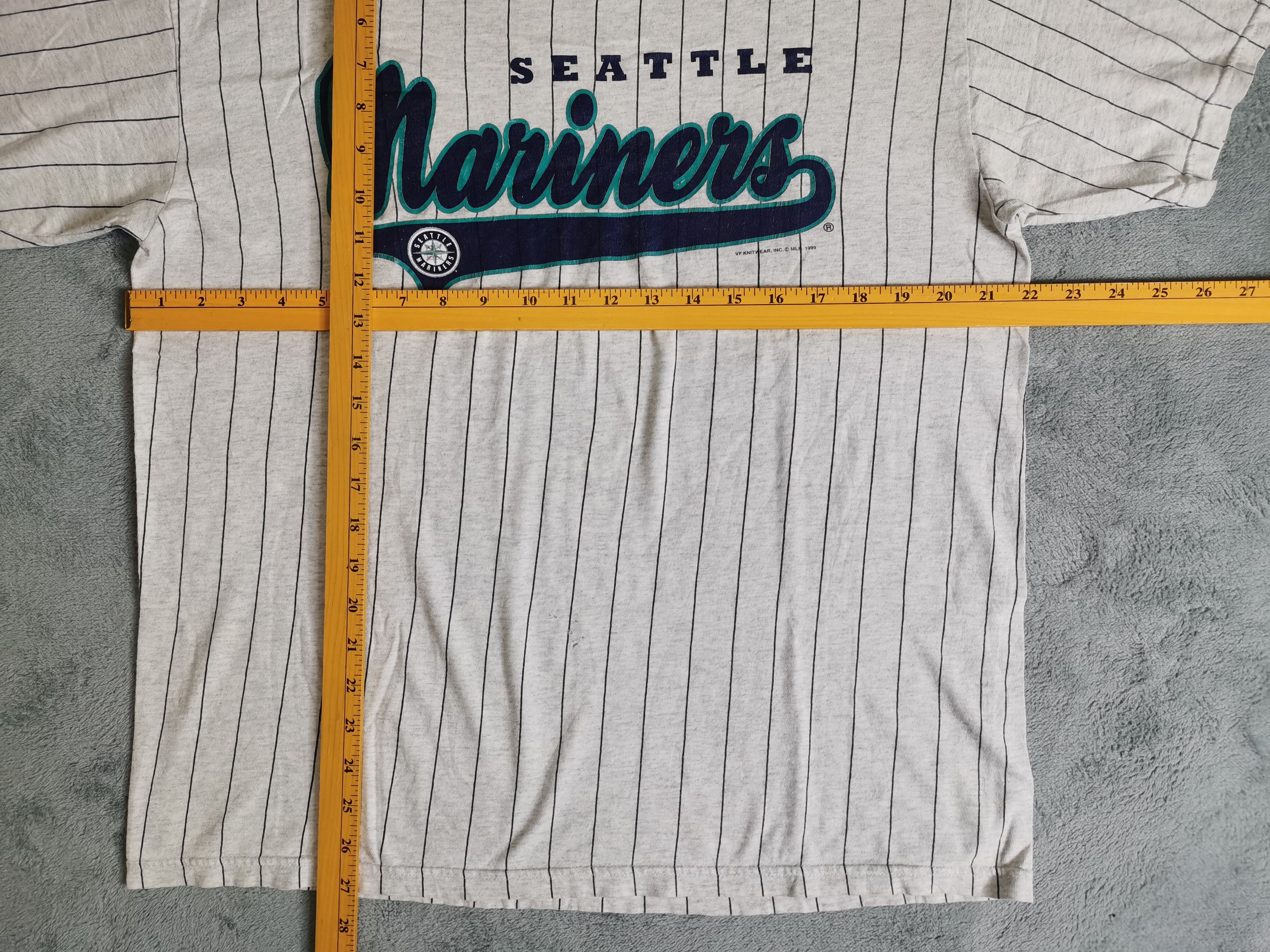 CSA Vintage Seattle Mariners Pinstripe Dated 1999 Size US L / EU 52-54 / 3 - 4 Thumbnail