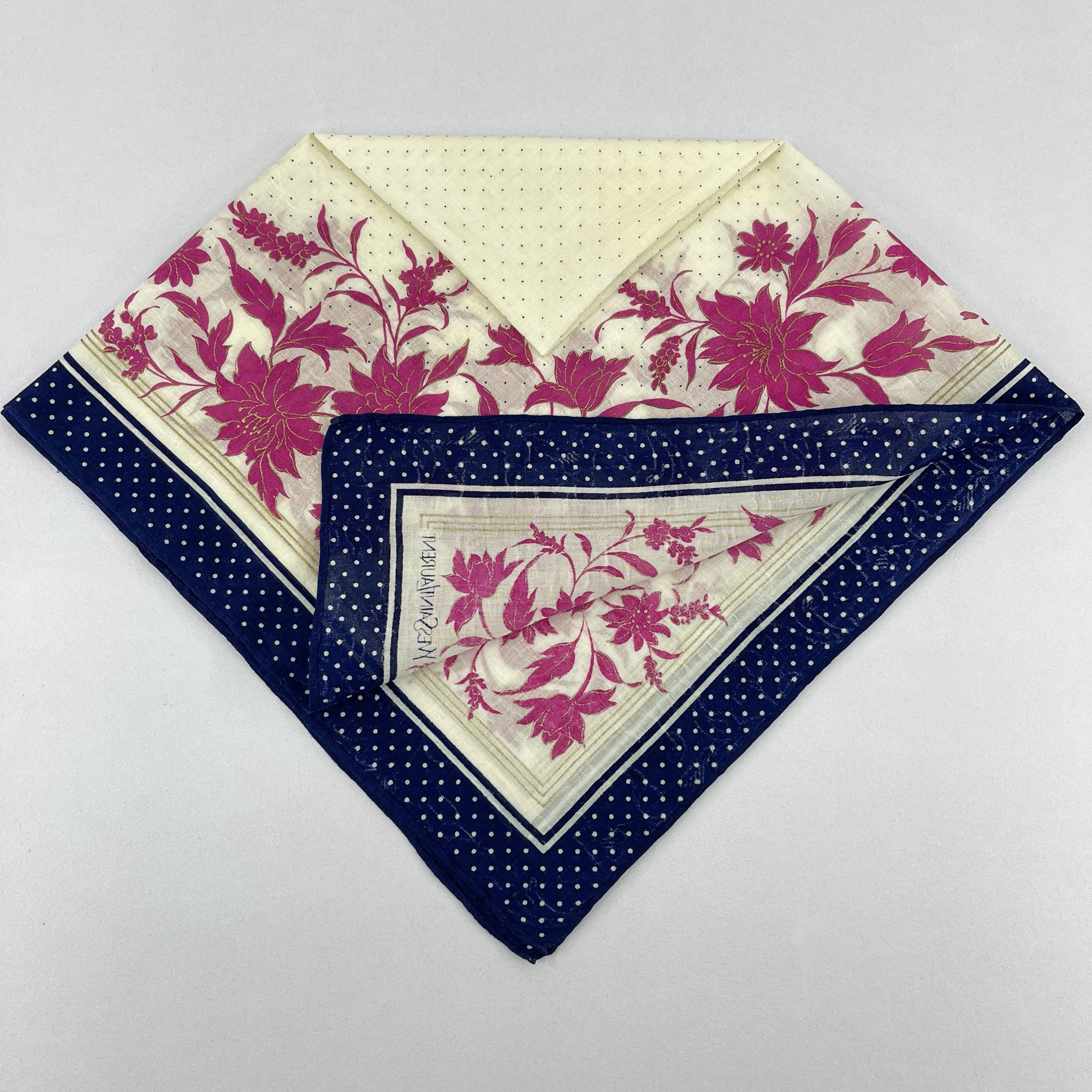 Vintage Yves saint Laurent Handkerchief / Neckerchief - 4187 Size ONE SIZE - 7 Thumbnail