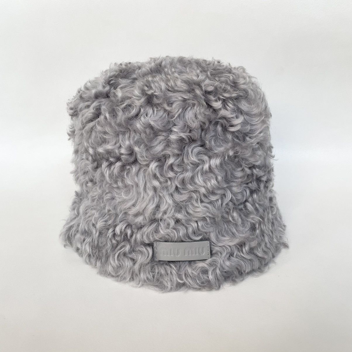 Miu Miu Late 2000s Violet Mohair Bucket Hat Size ONE SIZE - 1 Thumbnail