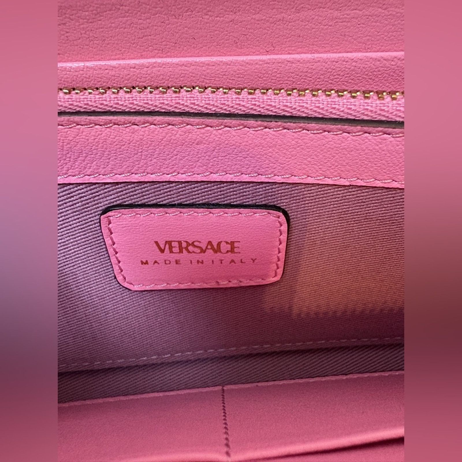 Versace Versace Medusa Pink Zip-Around Wallet Size ONE SIZE - 6 Thumbnail
