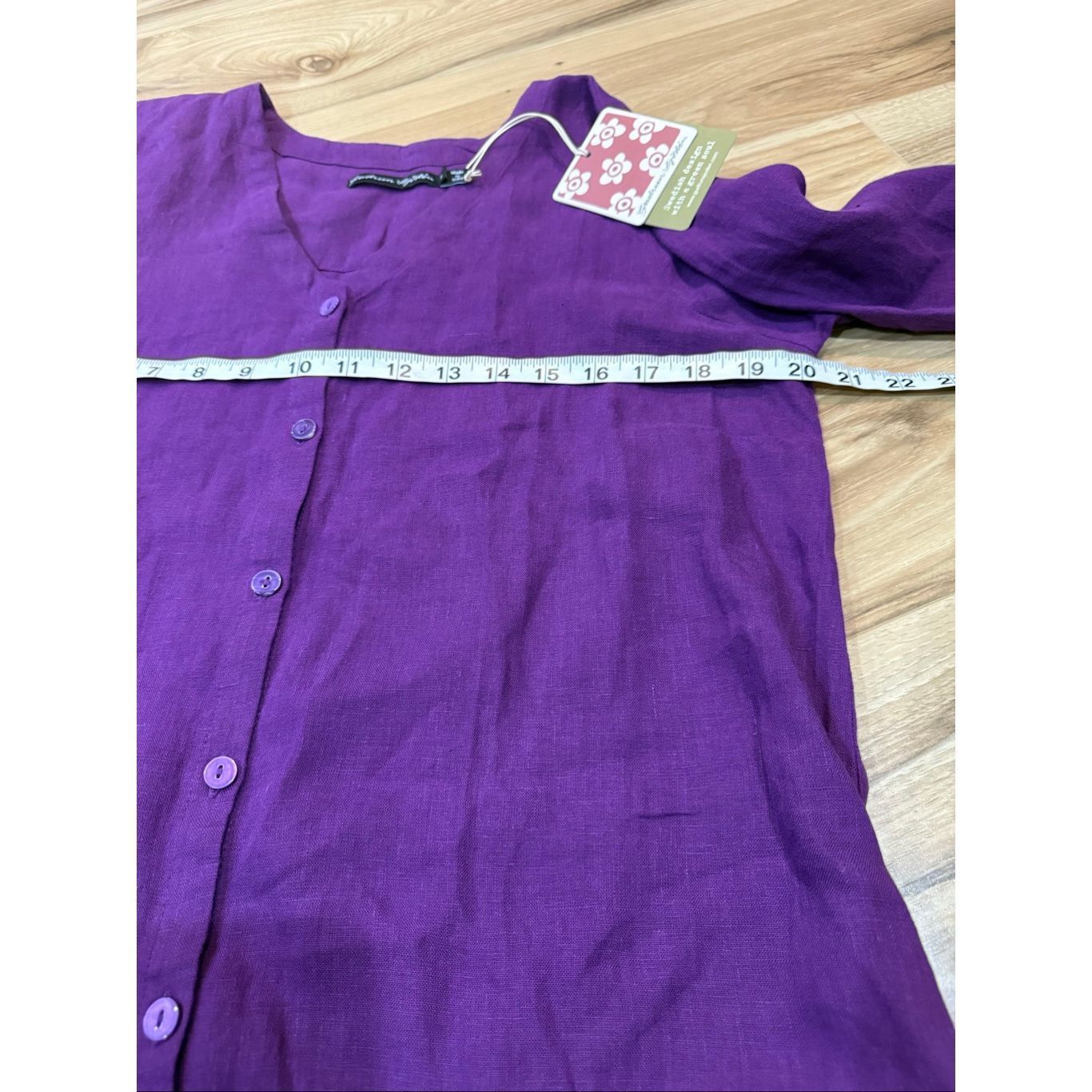 Guru Gudrun Sjoden NWT linen tunic blouse pockets size Small Size S / US 4 / IT 40 - 8 Thumbnail