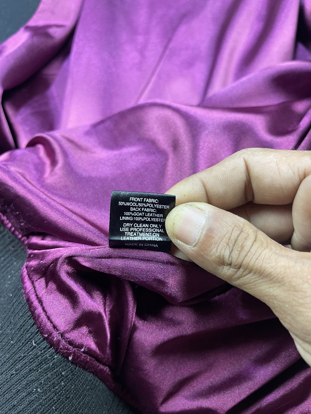 Black Scale BLVCK SCVLE Hybrid Back Leather Front Wool Jackets Size US M / EU 48-50 / 2 - 16 Thumbnail