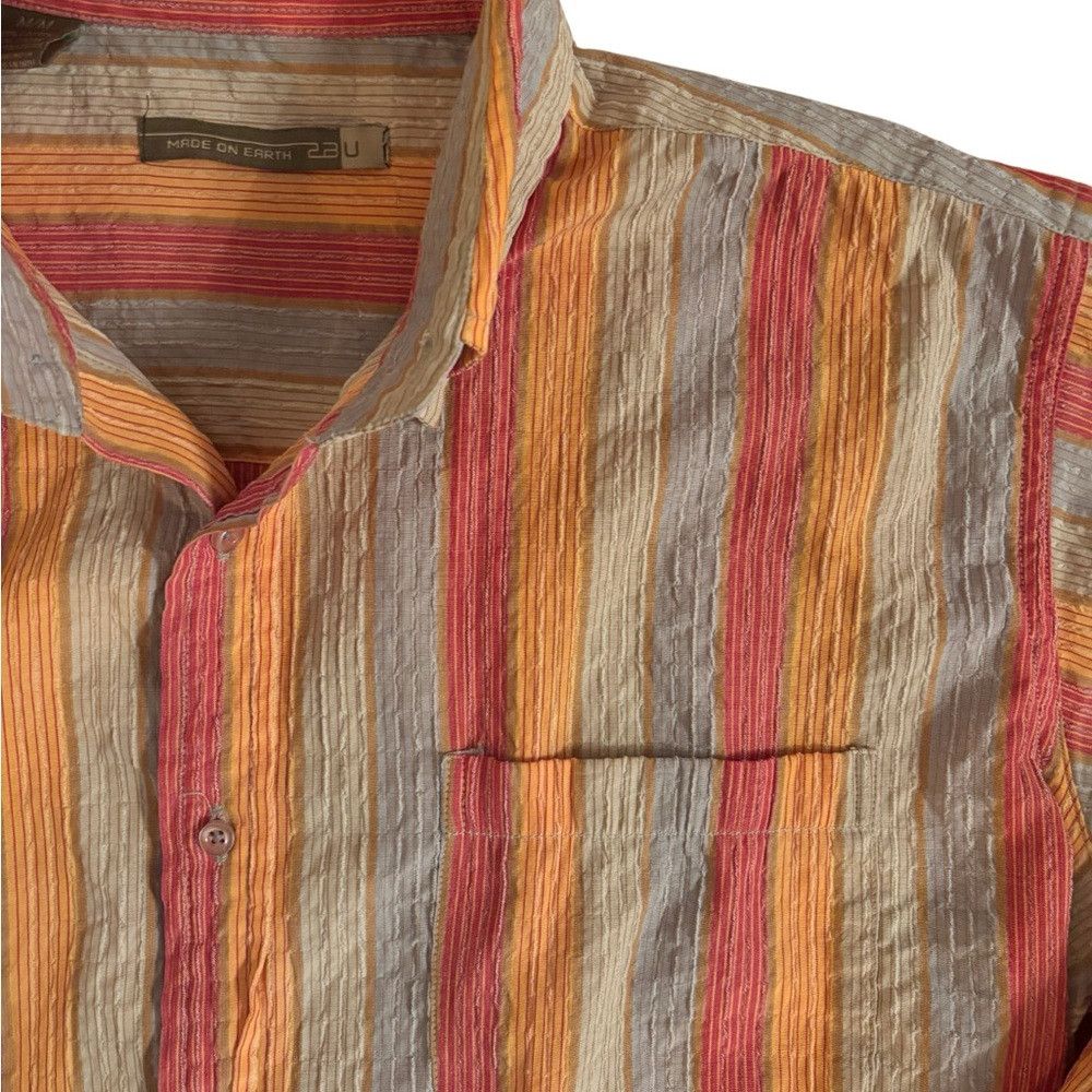 Made on Earth 2BU Authentic Y2K Striped Multicolor Men's Cr
