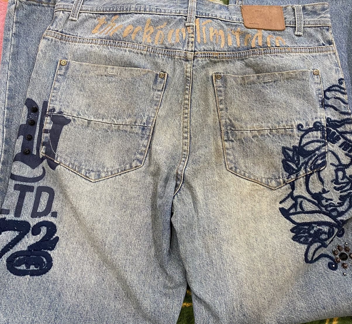90s ECKO UNLTD デニム JNCO KIKWEAR Y2K Ecko Unltd jeans, blue vintage baggy pants, 90s hip hop, Y2K