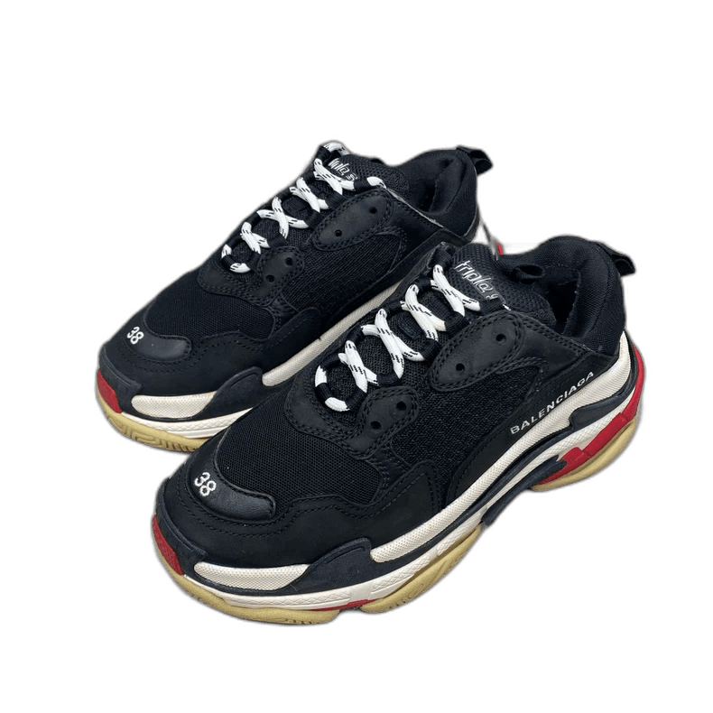 Balenciaga Balenciaga Triple Sneakers Black Red Size 38-yf Size US 8 / EU 41 - 1 Thumbnail
