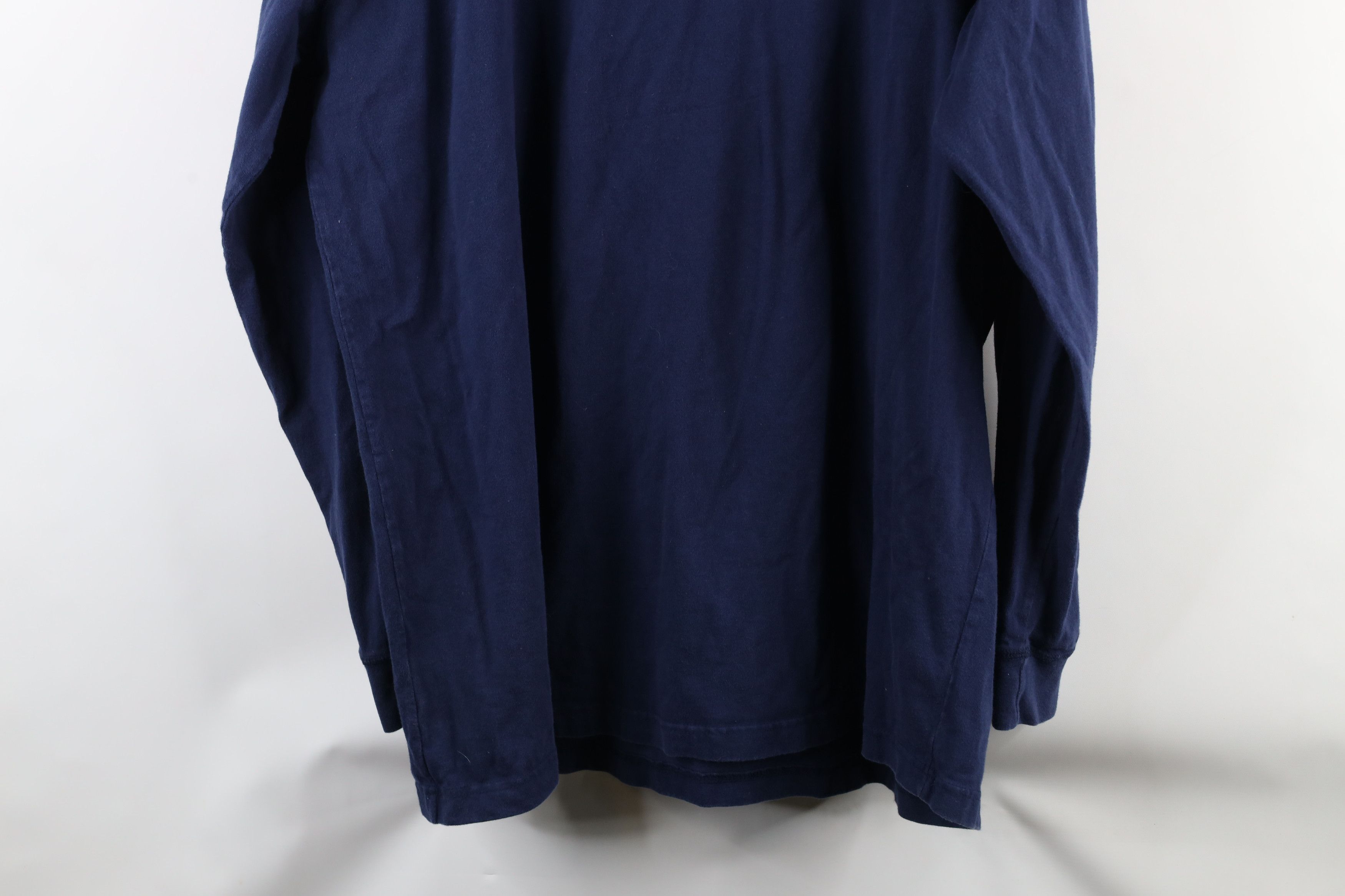 Vintage Vintage 90s Streetwear Sleeve Henley T-Shirt Blue Cotton Size US XL / EU 56 / 4 - 8 Thumbnail