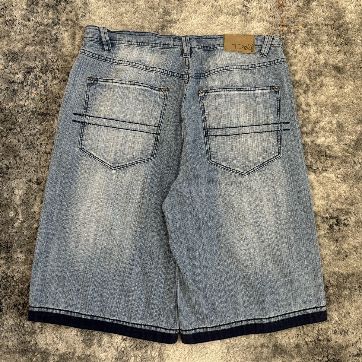 JNCO × Southpole × Vintage Vintage y2k Delf baggy southpole JNCO style faded shorts Size US 38 / EU 54 - 2 Thumbnail
