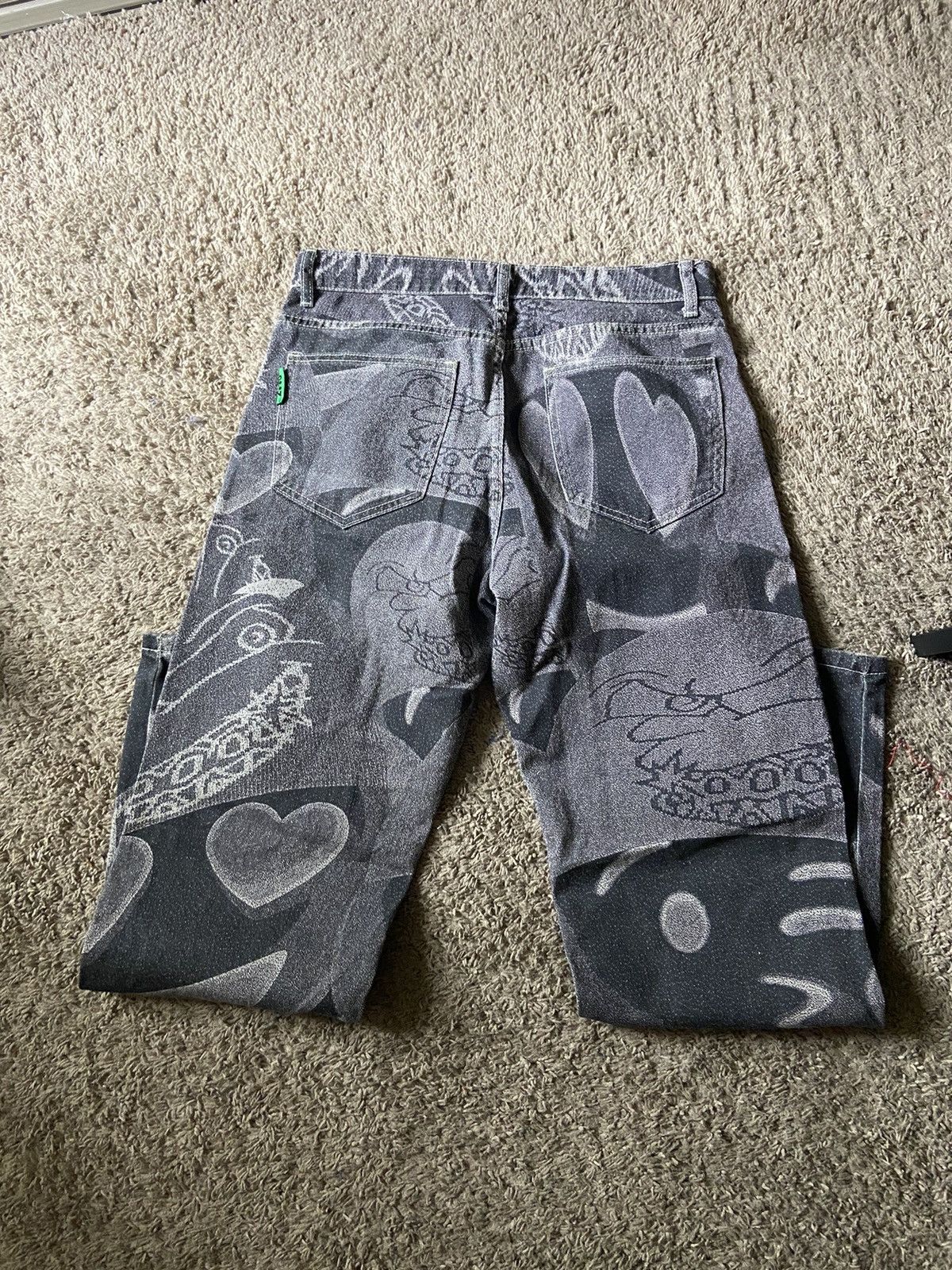 Vintage Fuck this industry “Emojeans” Size US 30 / EU 46 - 5 Thumbnail