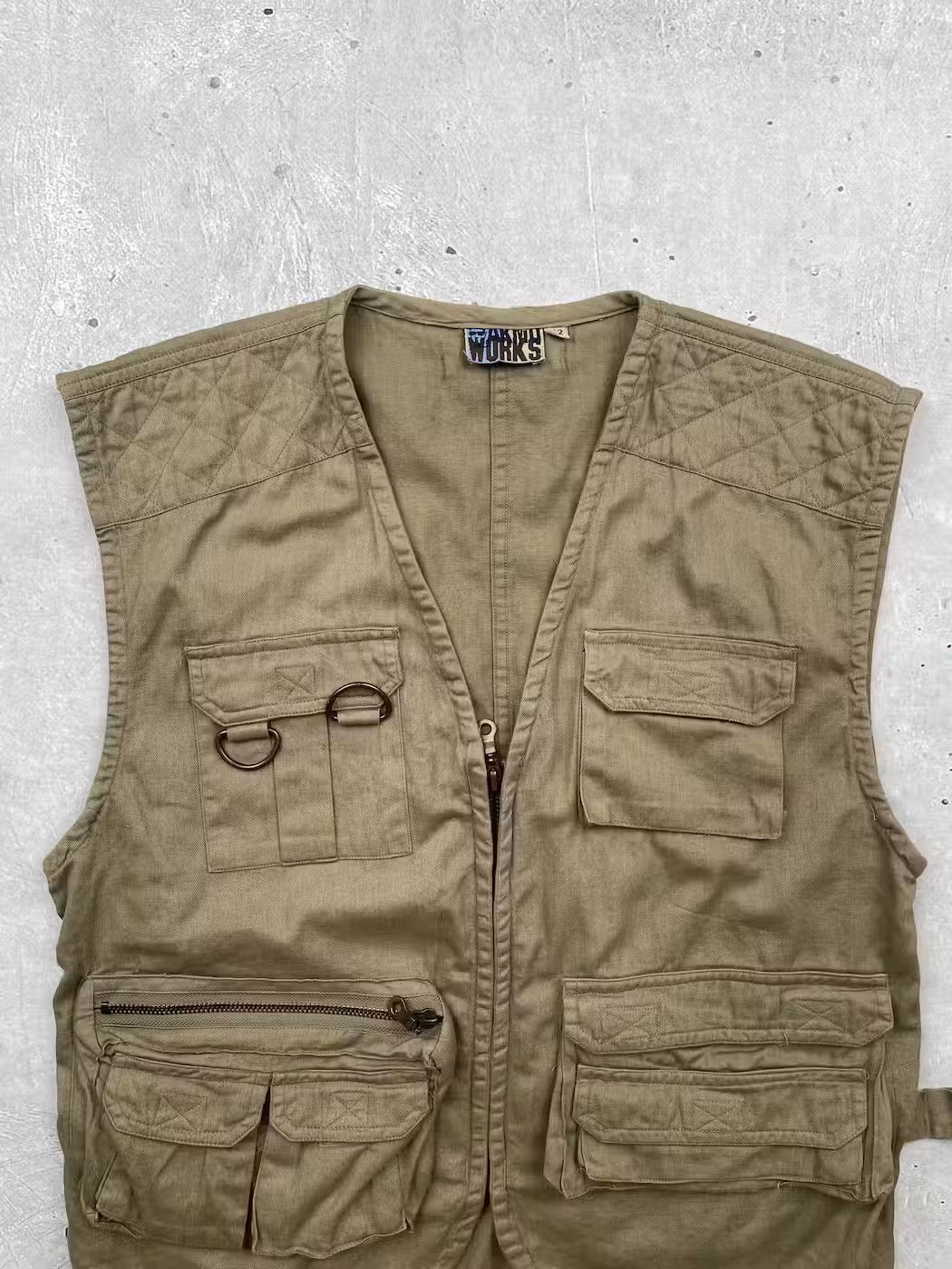 Japanese Brand × Vintage Vintage Bondage Multi Pocket Vest Size US S / EU 44-46 / 1 - 2 Thumbnail