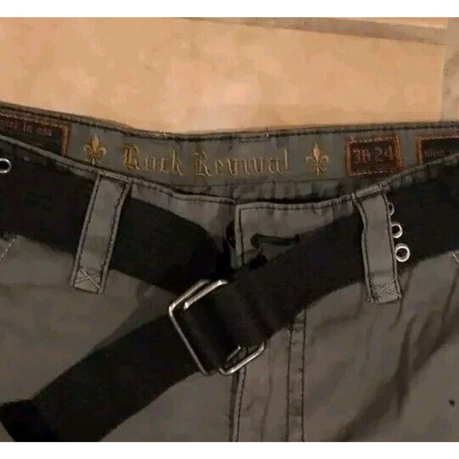 Rock Revival ROCK REVIVAL DENIM JEANS SHORTS SIZE: 36 24 Slim Cargo Size US 36 / EU 52 - 3 Thumbnail